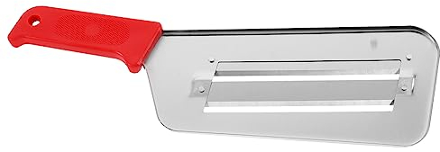 GRIRIW Cortador De Verduras Doble Mango Rojo, Cortadora De Alimentos Manual, Acero Inoxidable, Herramienta Para Pelar y Cortar, Uso Doméstico Cocina, Accesorio Básico Para Ensaladas