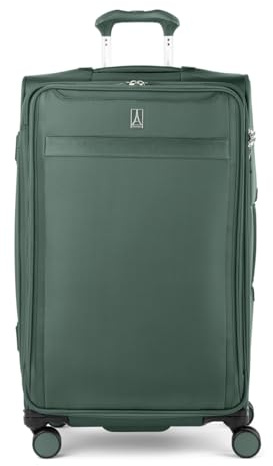Travelpro Versapack + Lightweight Softside Expandable Carry on Luggage, Desert Sage Green, Checked Large, Versapack + Softside Expandable Luggage with Spinner Wheels