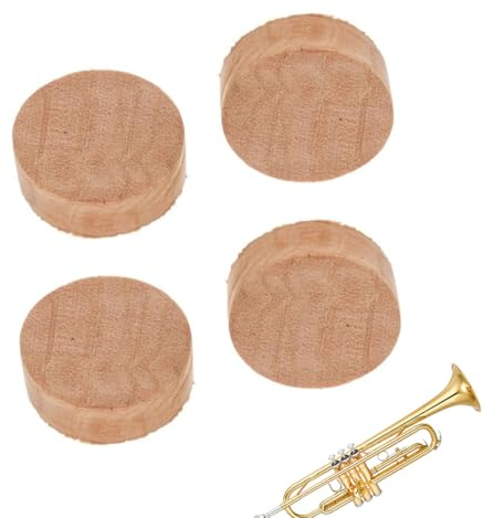 4 Stück Trompete Kork Pads, Reparatur Korkpads, Wasserschlüssel Kork Spuckventil Kork, Trompete Reparatur Kork Pads, Wasserschlüssel Kork Pad Dichtung, Zum Reparieren von Trompete