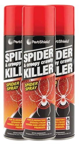 GSV Essentials Spider & Creepy Crawly Killer Spider Spray, for Eliminating Spider from Home and Other Premises, Easy to Use, Treatment for Spider Control, 200ml (3)
