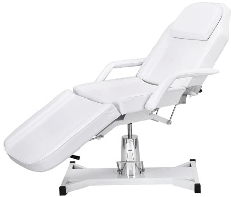 Vielllliving Tattoo Stuhl für Kunden, Ästhetik Bett für Künstler, schwarzer Tattoo Tisch für Gesichts Spa Massage, Wimpern Stuhl für Kunden Hydraulisches Bett,