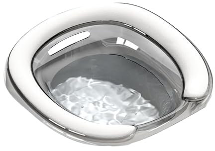 Ergonomic Sitz Bath Salt Soak Tub for Women and Men Hygienic Hip Bath Basin for Sitz Baths Sits Bath Pan for Toilet