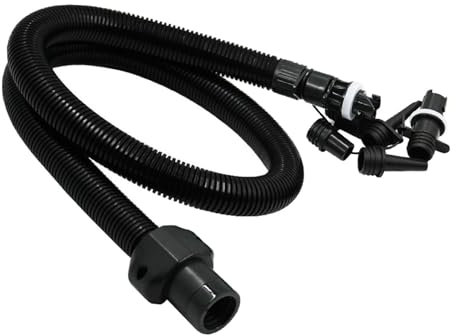 Inflatable Tube - Extension Air Hose Tube for Inflatable Pump – 6 Nozzle PVC Kit for Water Sports, Pool Inflatables, Camping Tents, Kayaks, and Air Mattresses, Pump Attachment