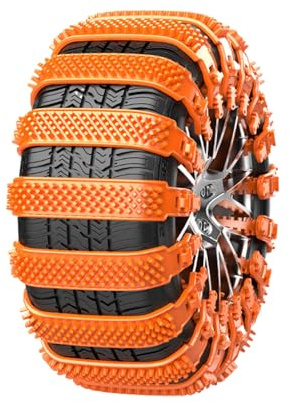 Snow Chains for Trucks,10piece Anti-Slip Adjustable Wheel Ties Belts - Snow Tire Chains - for Winter Ice Hiking Offroad Trailer Lawn Fishing