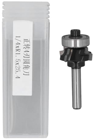 QANYEGN Punta del router per rifinitura, punta del router per rifinitura della lavorazione del legno a 4 flauti, punta per fresatura di perline arrotondate per macchina per incider