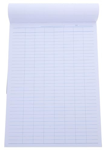 OFFSCH Libro Contabile Fogli Dettagliati in Carta Blu la Gestione Inventario Design Elegante e Funzionale, per Ufficio e Casa