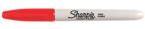 SHARPIE Fine Point Permanent Markers, Red, 1 Count
