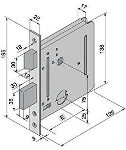 SERRATURA INF.FERRO 054.50.00.0 WELKA [WELKA ]