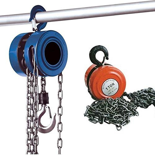 Paranco Manuale 1 Ton Catena 3 Mt Montacarichi Vericello Gancio Argano