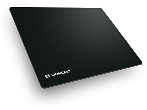Lioncast Buff, Größe M, Mauspad, Gamer, rutschfest, hohe Widerstandsfähigkeit und Präzision – Schwarz