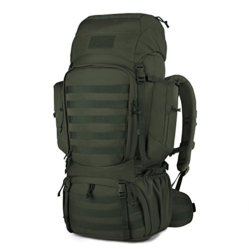 Mardingtop 60 Liter Taktischer Rucksack mit Regenhülle Großer Trekkingrucksäcke Erweiterbar Outdoor Rucksack Wanderrucksäcke für Reisen, Camping