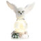 com-four® Figura LED búho con Bola de Cristal - Iluminación LED de pie con función de Temporizador - Figura Decorativa navideña (Búho con Bola de Cristal)