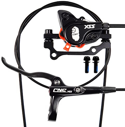 Chooee Fahrrad Hydraulisch Scheibenbremse MTB Hydraulische Scheibenbremse Hinten Links，Rohr 1450mm lang，Schwarz
