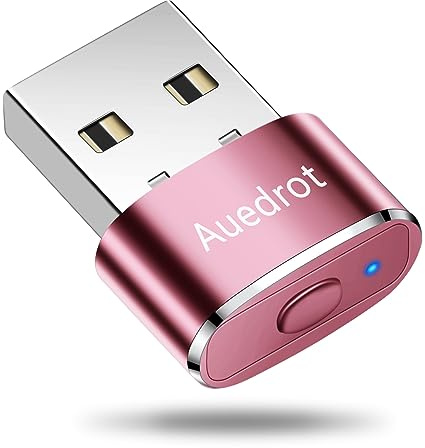 AUEDROT Mouse Jiggler Nicht Nachweisbar USB Mouse Mover mit Schaltertaste, Metall Maus Beweger Automatisch Maus Jiggler, 2 Jiggler-Modi, Treiberfrei, Plug & Play, Hält Computer/Laptop Wach, Roségold