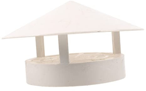 Homoyoyo Schornsteinabdeckung Für Dachlüfter Schornstein-regenschutz Pvc-material Säure Und Laugenbeständig Formstabil Und Bruchfest Schutzgitter Gegen Vögel Und Schmutz