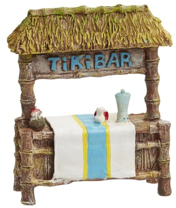 CREATIV DISCOUNT Miniatur-Strandbar/Tiki-Bar, Größe 7 x 8 x 2,5 cm