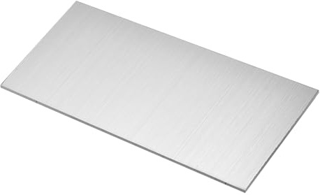 sourcing map Chapa de Acero Inoxidable 304 3mm x 4 x 8 Acabado Cepillado | Ideal para La Industria, Maquinaria, Proyectos de Bricolaje y Decoración del Hogar
