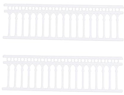 BESPORTBLE 1m Sandtischzaun DIY Gartenzaun Hofzaun Ornament Materialien Kunststoff Mini Zaun Für Gärten Hotels Innenhöfe
