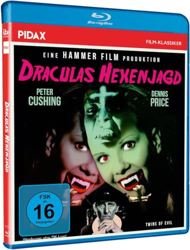 Draculas Hexenjagd (Twins of Evil) Kult Horrorfilm mit Starbesetzung aus den legendären Hammer Film Studios - Ein Meisterwerk aus Dracula Vampir und Hexen Motiven