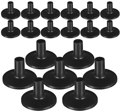 ifundom 20 Stück Kunststoff-Beckenhülsen Becken-Ersatzzubehör Schwarzes Standard-Musikinstrumenten-Zubehör Für Percussion-Drum-Set-Teile