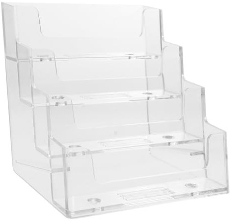 Lurrose Transparente Visitenkartenbox Für Schreibtisch Kompakter Kartenhalter Aus Robustem Business Card Organizer Mit Fächern Praktischer Kartenständer Für Büro Und Zuhause