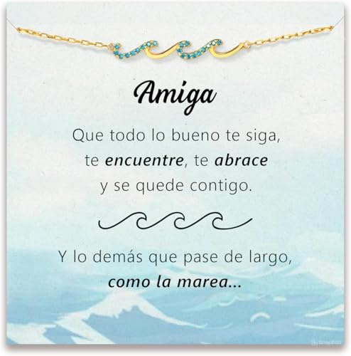 SOFIA FERRER Regalos Amigas Originales, Pulsera Mujer Plata, Regalo Mujer Cumpleaños, Pulseras de Plata, Regalos Para Amigas, Hermana, Pareja, Aniversario, Amistad (AMIGA)