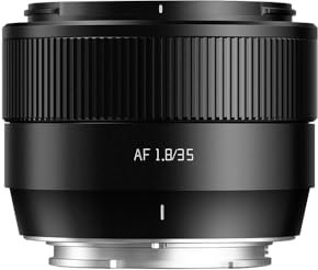 TTartisan AF 35mm F1.8 II Objetivo para Sony, objetivo de enfoque automático APS-C E Mount, diseño ligero compatible con cámaras sin espejo Sony E Mount