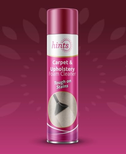 Hints Carpet & Upholstery Foam Cleaner Spray, Tough on Stains, Deep Clean Action, 300ml, Pack of 3