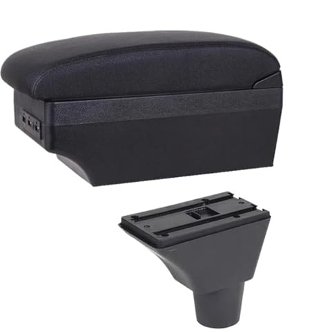 Reposabrazos para Seat Ibiza 6j 6L, para Compartimento Central con cenicero retráctil portavasos de Doble Capa y pasamanos USB