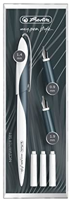 Herlitz 11360286 Nicewriter Set my.pen style, Dark Shale