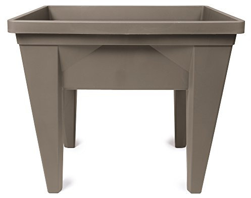 Ondis24 Hochbeet Veg&Table XL 60 L Anzuchtbeet Pflanzkasten mit Wasserspeicher (Taupe)