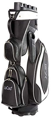JuCad Bag Manager I Golfbag I Trolly I Golftasche I Schirmfach I Tragegriff I Farbe Schwarz-weiß