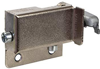 Gedotec, gancio per armadio, regolabile, 200 kg, per armadio, da cucina, visibile per binario a parete, armadietto superiore | Cerniera destra | metallo nichelato | 1 pezzo