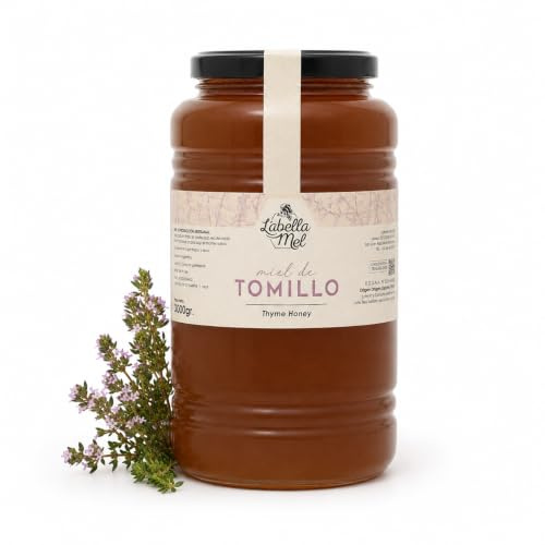 L'Abella Mel - Miel de tomillo 3kg - Miel natural recolectada en España