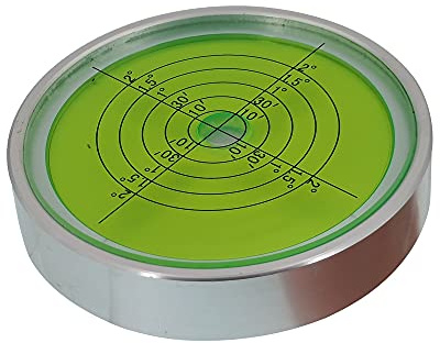 XMLEI J158186 Horizontale Wasserwaage aus Metall, universal, hochpräzise, kleines Instrument, runde Wasserwaage, Lineal, Korrektur (74 x 15 mm)