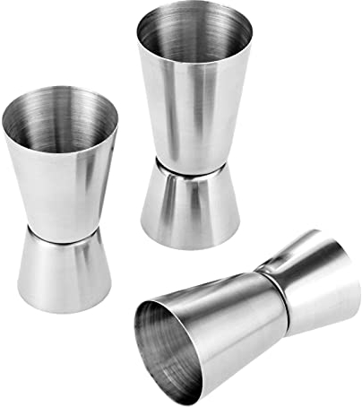 HXSZWJJ Copa de medición de Acero Inoxidable Party Wine Cocktail Shaker Tono Doble Jigger Shot Bebidas Rectificación Mezclado (Color : 20 40ml)