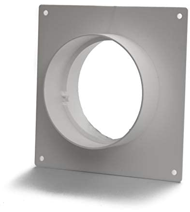 Vent Systems 150 mm / 6 Inch Air Vent Duct Connector Flange - Plastic Ventilation Pipe - Ducting Connector for Round Flexible or Straight Pipes, Cooling Heating Ventilation System HVAC