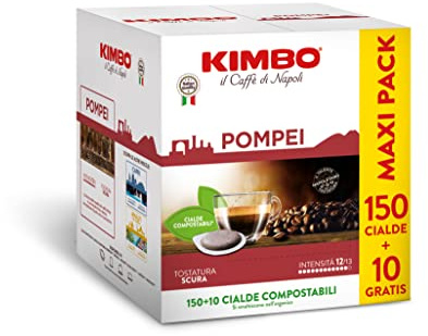 Kimbo Le Meraviglie del Gusto Cialde Caffè Compostabili ESE Pompei - 160 Cialde