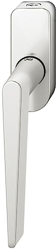 FSB Fenstergriff 34 1005 abschließbar ovale Rosette, Aluminium silber eloxiert