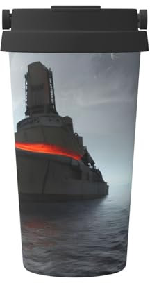 Taza de café de viaje con aislamiento nuclear gigante, taza de café reutilizable con tapa, perfecta para viajes, café