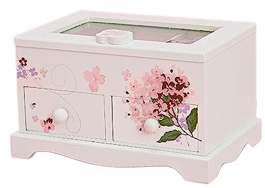 quodsrtas Schmuckschatulle, Schreibtischschublade, Schmuckaufbewahrungsbox, Aufbewahrungsbox für den Schreibtisch zu Hause, Schmuckaufbewahrungsbox (weiß, 17 x 12,2 x 11,3 cm)