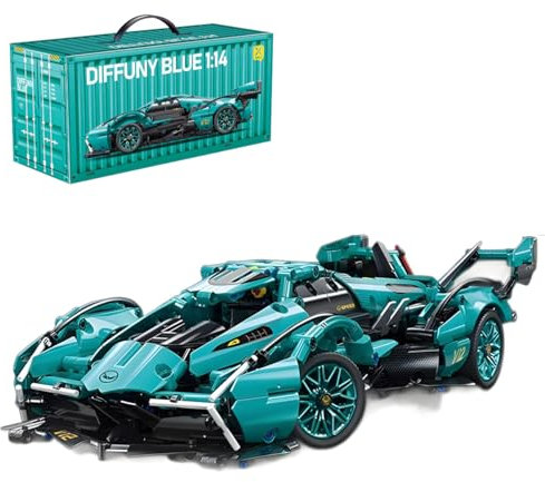 Supersportwagen Bausteine Sets, 1280 Teile 1:14 Drift Auto Bausteine, Modell-Bauset für Erwachsene, Technic Sportwagen Bausteine Rennwagen Auto Modell Kompatibel mit großen Marken