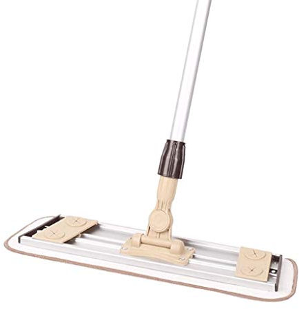 Balai à franges professionnel en microfibre marron pour nettoyage de sols en bois dur, stratifié, carrelage, manche télescopique en acier inoxydable La beauté pratique vient à la poursuite du bonheur