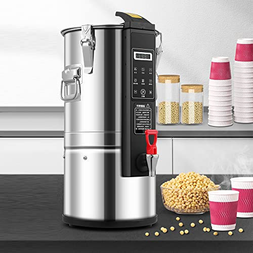 CAFIEDR Máquina de Leche de Soja Completamente automática, molienda Fresca de Gran Capacidad con calefacción Comercial, Uso en comedores y Tiendas de Desayuno