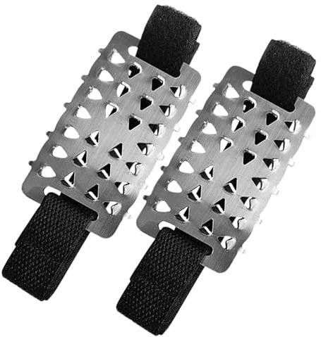 Mittelsohle Eisklampe | Edelstahl-Greifer Schuhspikes Griffe, Schneetraktionsstollen, Schuhspikes, Griffe zum Klettern, Joggen, Angeln