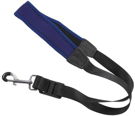 VICASKY Verstellbarer Saxophongurt aus Nylon und Metall Universeller Nackenriemen für Altsaxophon Vielseitig und Modisch in Blau für Saxophonspieler im Alltag