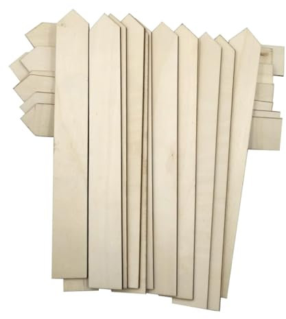 Toddmomy Garten Etiketten Dekorative Umweltfreundliche Holzstecker Für Pflanzen Große Pflanzenschilder Ideal Für Gartenbeete Oder Container