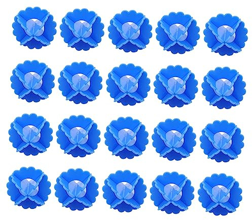 Palle da Lavaggio per Lavatrice 10 Pezzi in Plastico Blu | Riutilizzabili per Casa, Accessorio Pratico per Bucato, Formato Compatto e Resistente