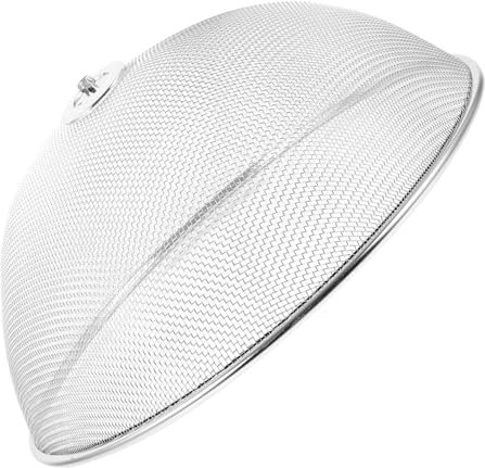 Garneck Foldable Stainless Steel Food Cover Circular Food Umbrella Diameter for Picnics Camping Bbqs Space-Saving Design Protection Flies and