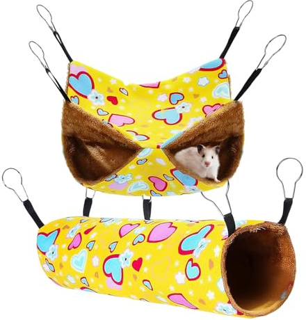 Chinchillahängmatta | 2-pack Ekorrehängmatta | Bekväm Säng För Smådjur Bur Tillbehör Igelkott Mus Lekplats Berikning